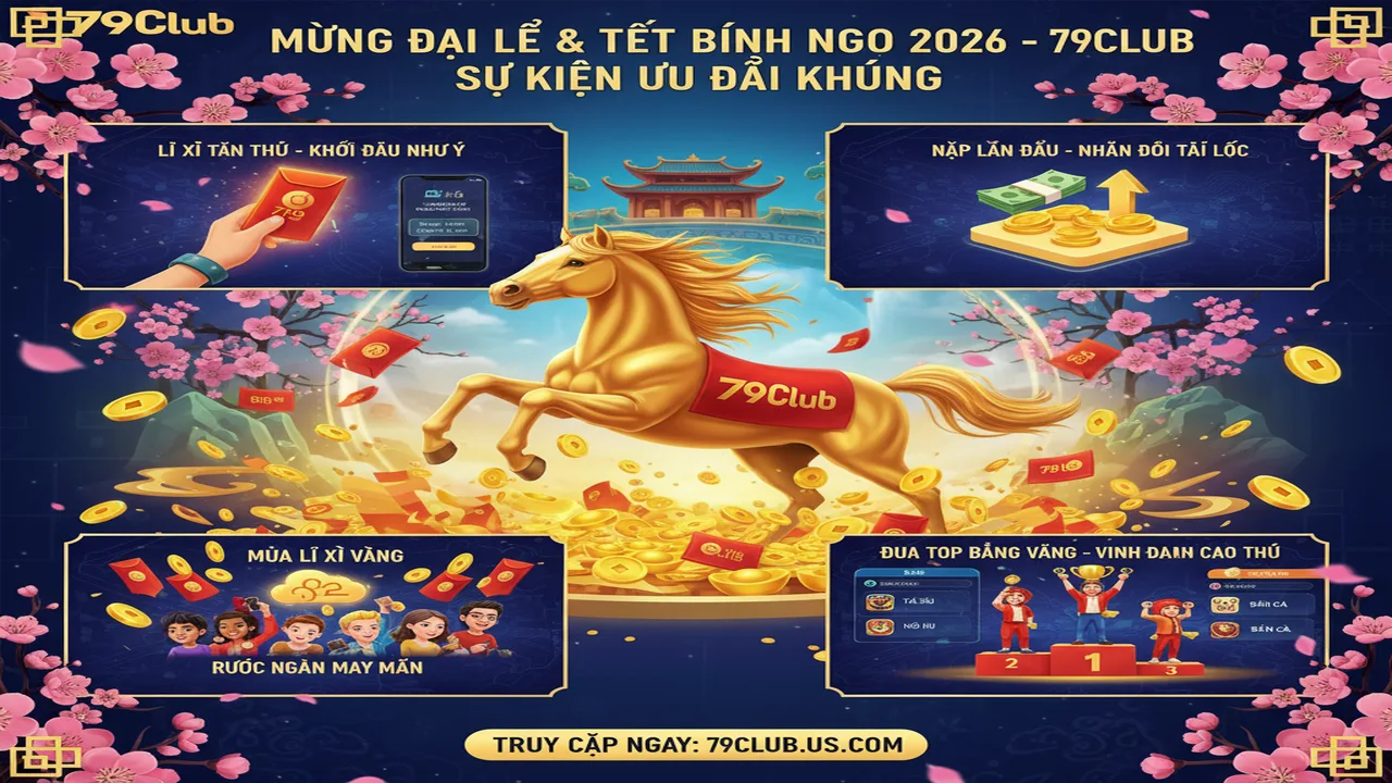 Ưu đãi mừng đại lễ và Tết Nguyên Đán 2026 79Club