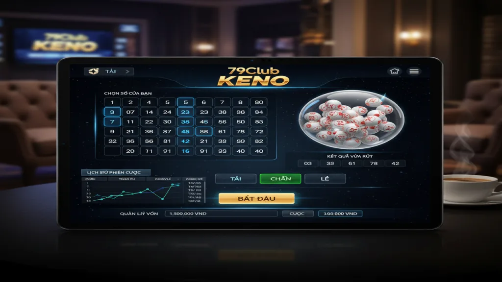Mẹo chơi xổ số Keno dễ trúng cho người mới 79Club