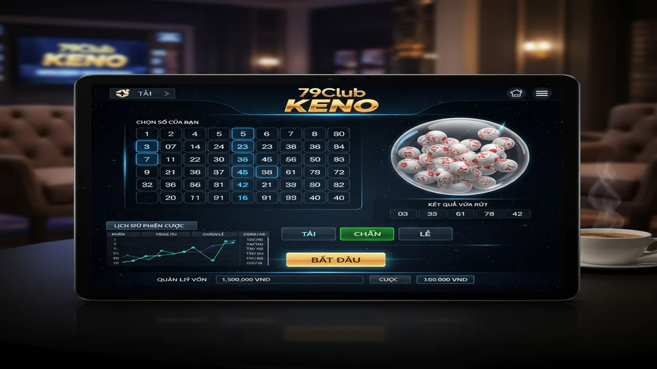 Mẹo chơi xổ số Keno dễ trúng cho người mới 79Club