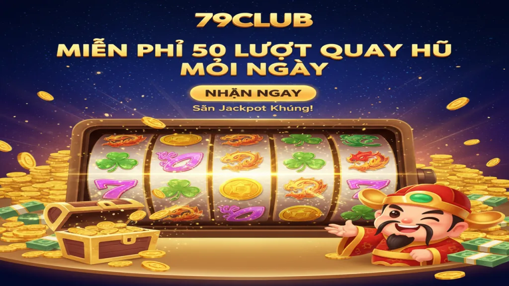 Tặng 50 lượt quay hũ miễn phí mỗi ngày 79Club